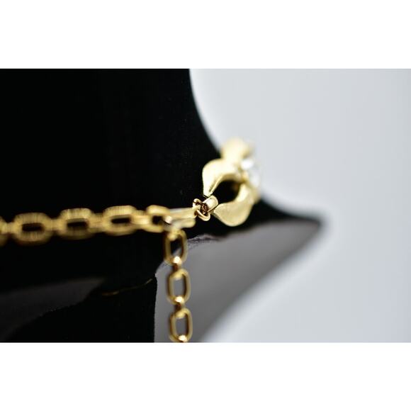 Lisner Vintage Marquise Crystal Collar Necklace Gold Rare Signed 1950s Bin1 - Picture 8 of 12